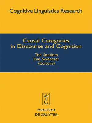 cover image of Causal Categories in Discourse and Cognition
